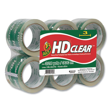 Duck® Heavy-duty Carton Packaging Tape, 3" Core, 3" X 54.6 Yds, Clear, 6-pack freeshipping - TVN Wholesale